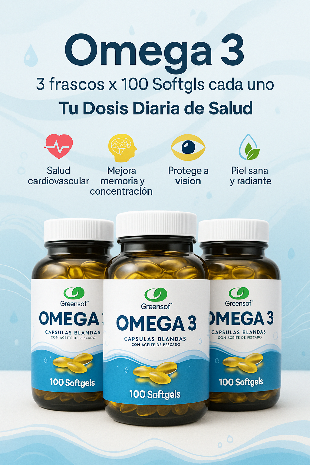 Omega 3 x 300 Softgels: Tu Dosis Diaria de Salud