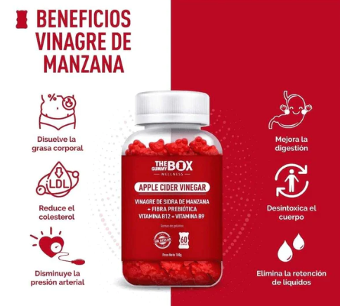 VINAGRE DE MANZANA EN GOMITAS