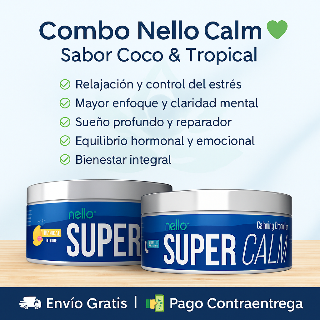 Combo Nello Calm sabor Coco & Tropical
