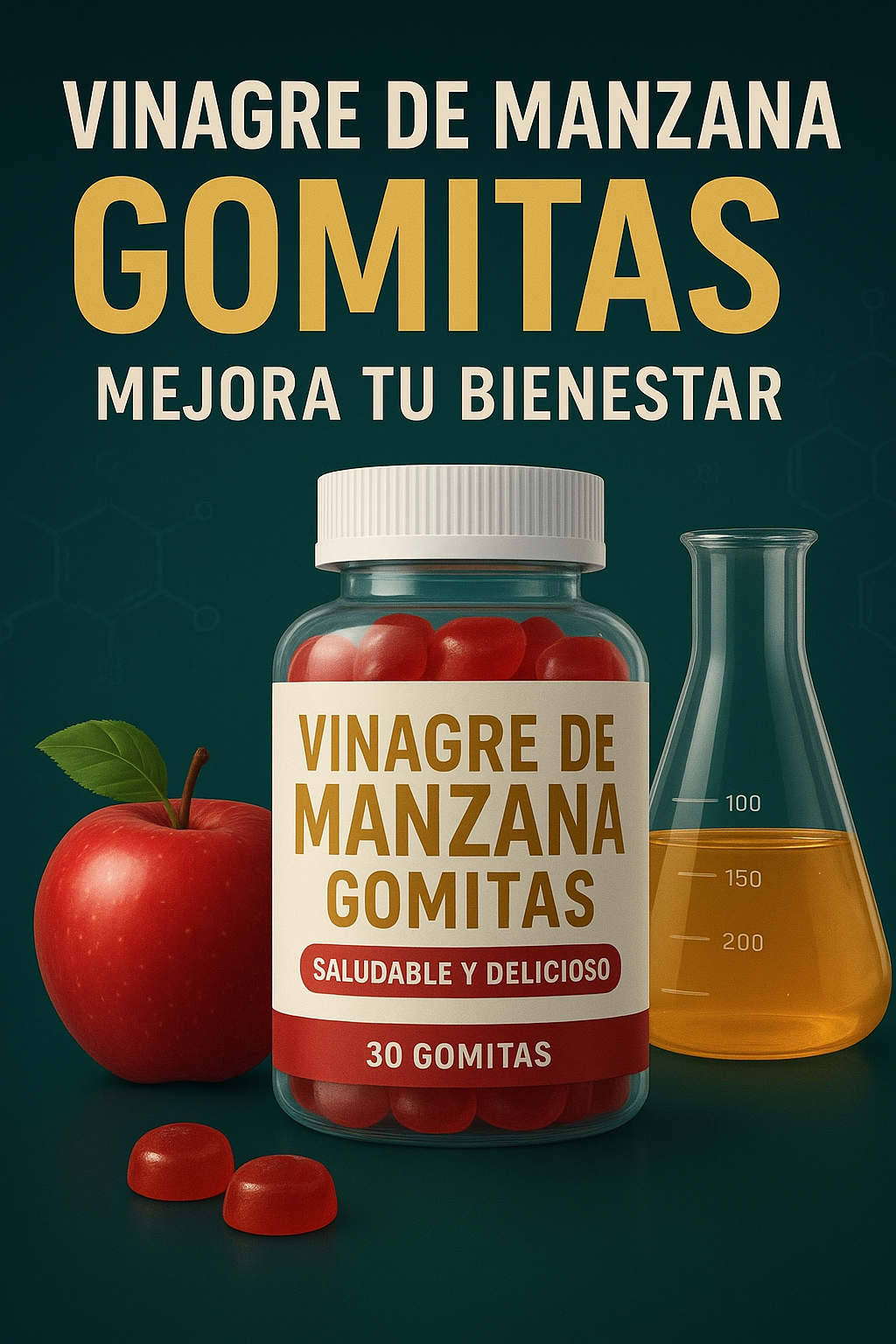 VINAGRE DE MANZANA EN GOMITAS