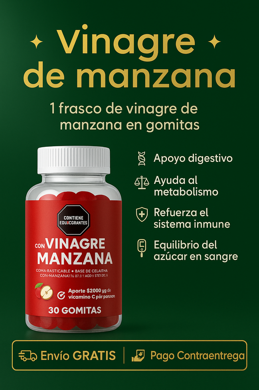 VINAGRE DE MANZANA EN GOMITAS
