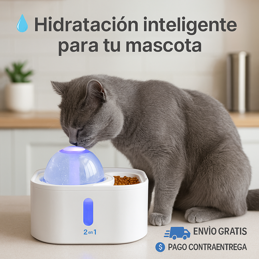Fuente 2 En 1 Para Mascotas