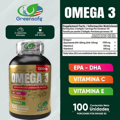 Omega 3 x 300 Softgels: Tu Dosis Diaria de Salud