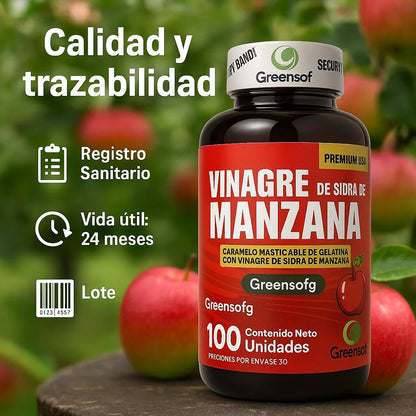 Vinagre de manzana en gomitas