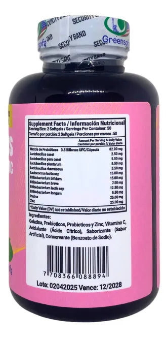 Probióticos Premium para Mujeres X3 frascos (300 dosis)