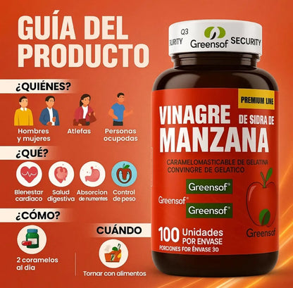 Vinagre de manzana en gomitas