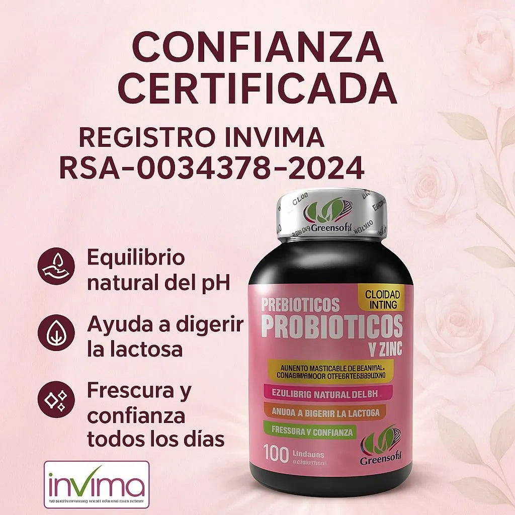 Probióticos Premium para Mujeres X3 frascos (300 dosis)