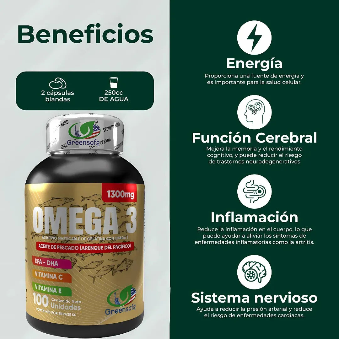 Omega 3 x 300 Softgels: Tu Dosis Diaria de Salud