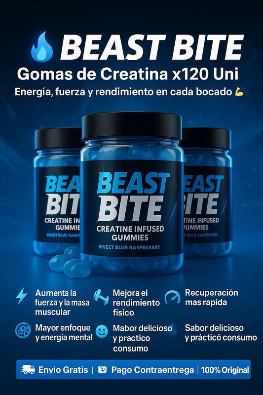 Beast Bite Gomas De Creatina X 120 Uni